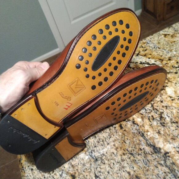 Sandro Moscoloni LA VIDA PER-FLEX Tassel Leather Loafer Shoes Brown Mens 10 EUC - Picture 8 of 15